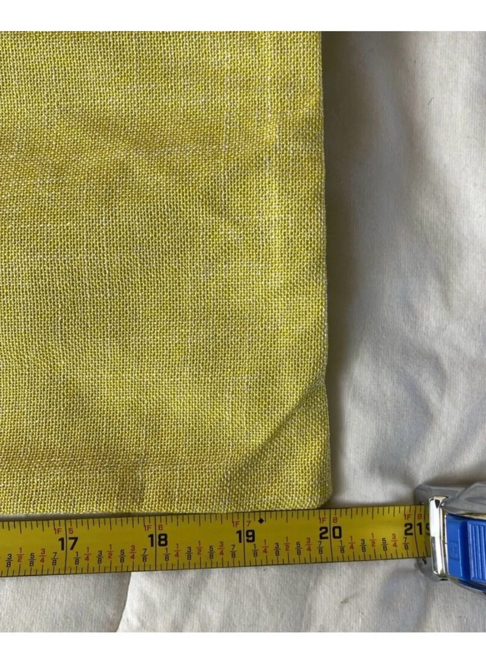 Androduo Yellow Lumbar Pillow Cases 12x20 Perfect W/ Zipper Closure NWOT